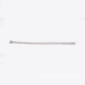 3mm 4mm 5mm Brass Zircon Tennis Chain Bracelet